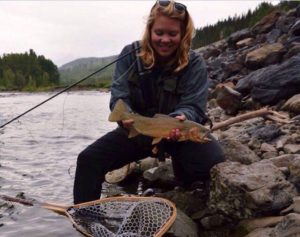 A nice Cutthroat Trout from the Elk River.